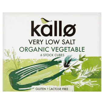 Organic Low Salt Vegetable Stock Cubes Kallo 6x11g
