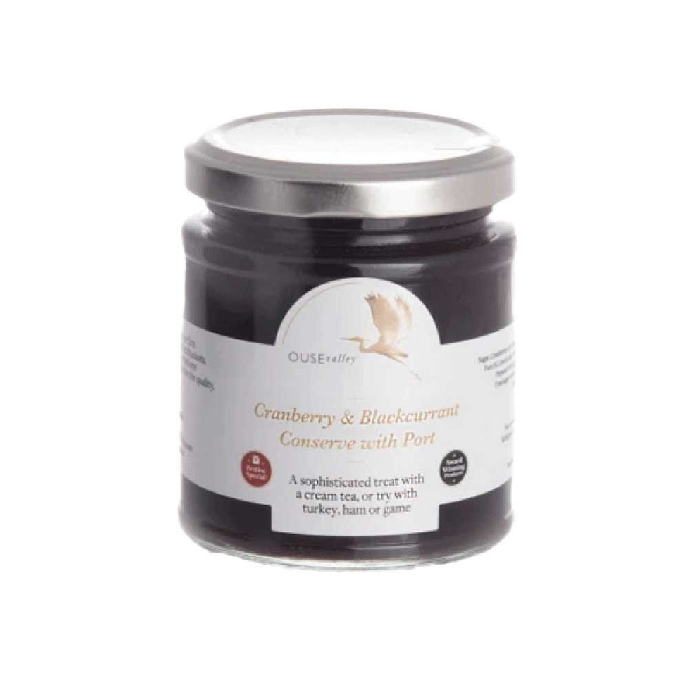 Cranberry & Blackcurrant Conserve with Port Ouse Valley 227g