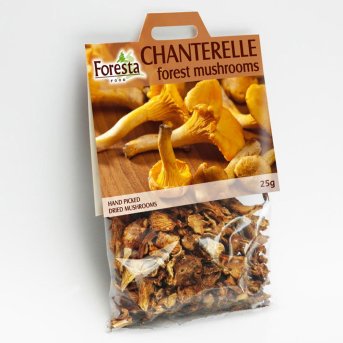 Chanterelle Forest Mushrooms Foresta Foods 25g Chanterelle Forest Mushrooms Foresta Foods 25g