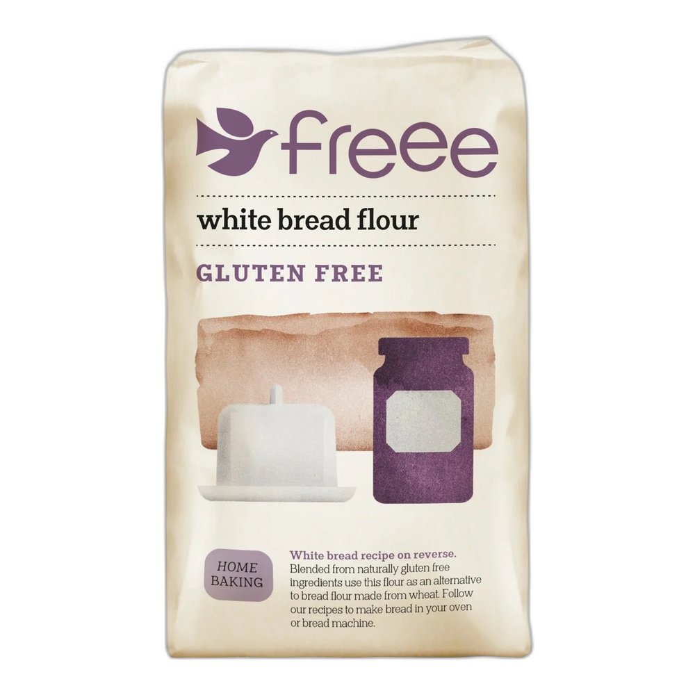 Gluten-free White Bread Flour Freee from Doves Farm 5x1kg Gluten-free White Bread Flour Freee from Doves Farm 5x1kg