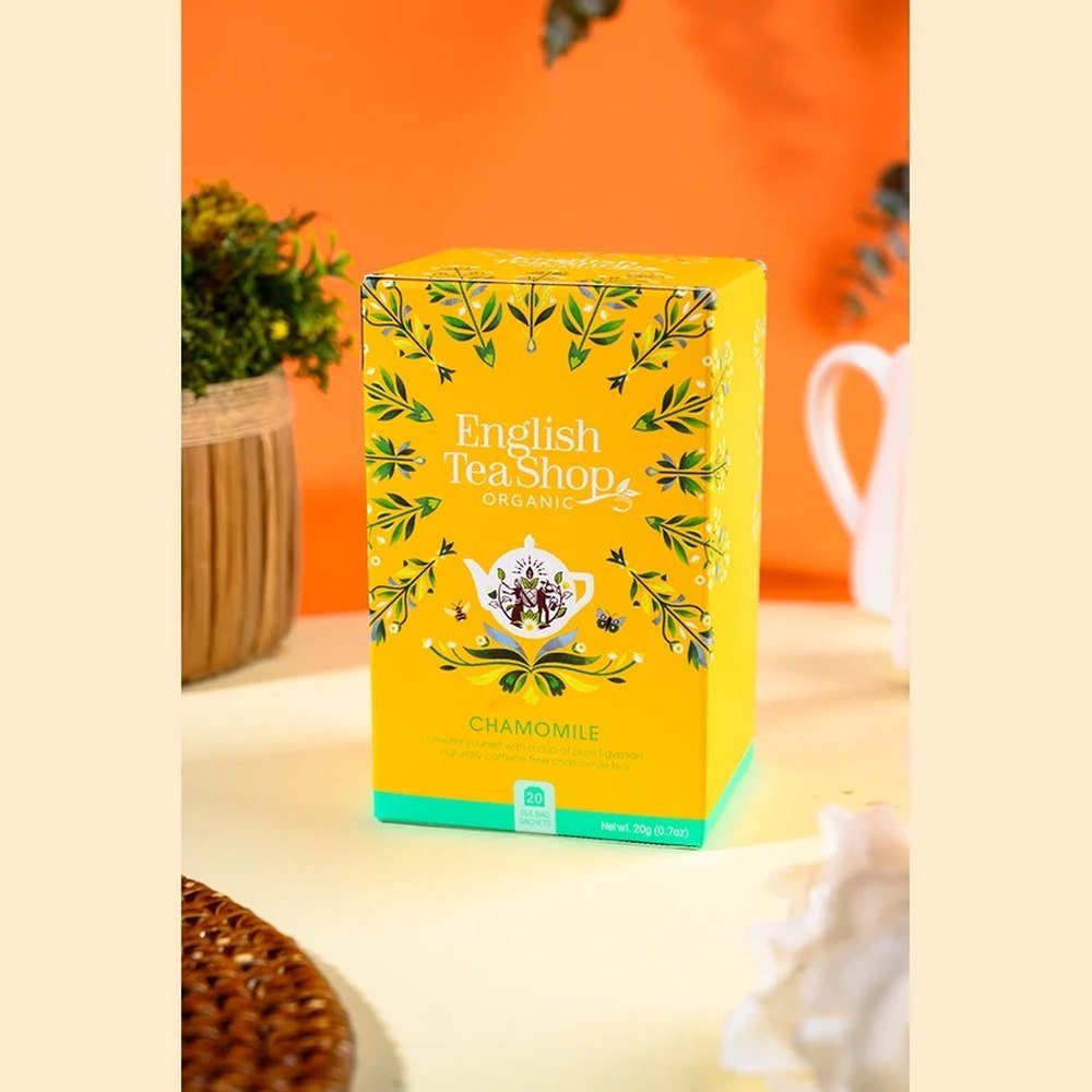 Organic Chamomile Tea Bags English Tea Shop 6x20bags