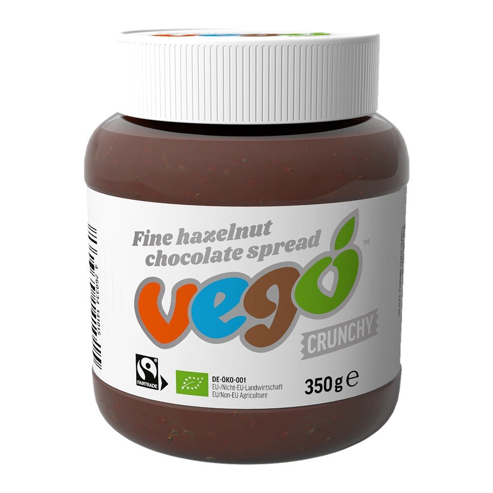 Organic Crunchy Hazelnut Chocolate Spread Vego 6x350g