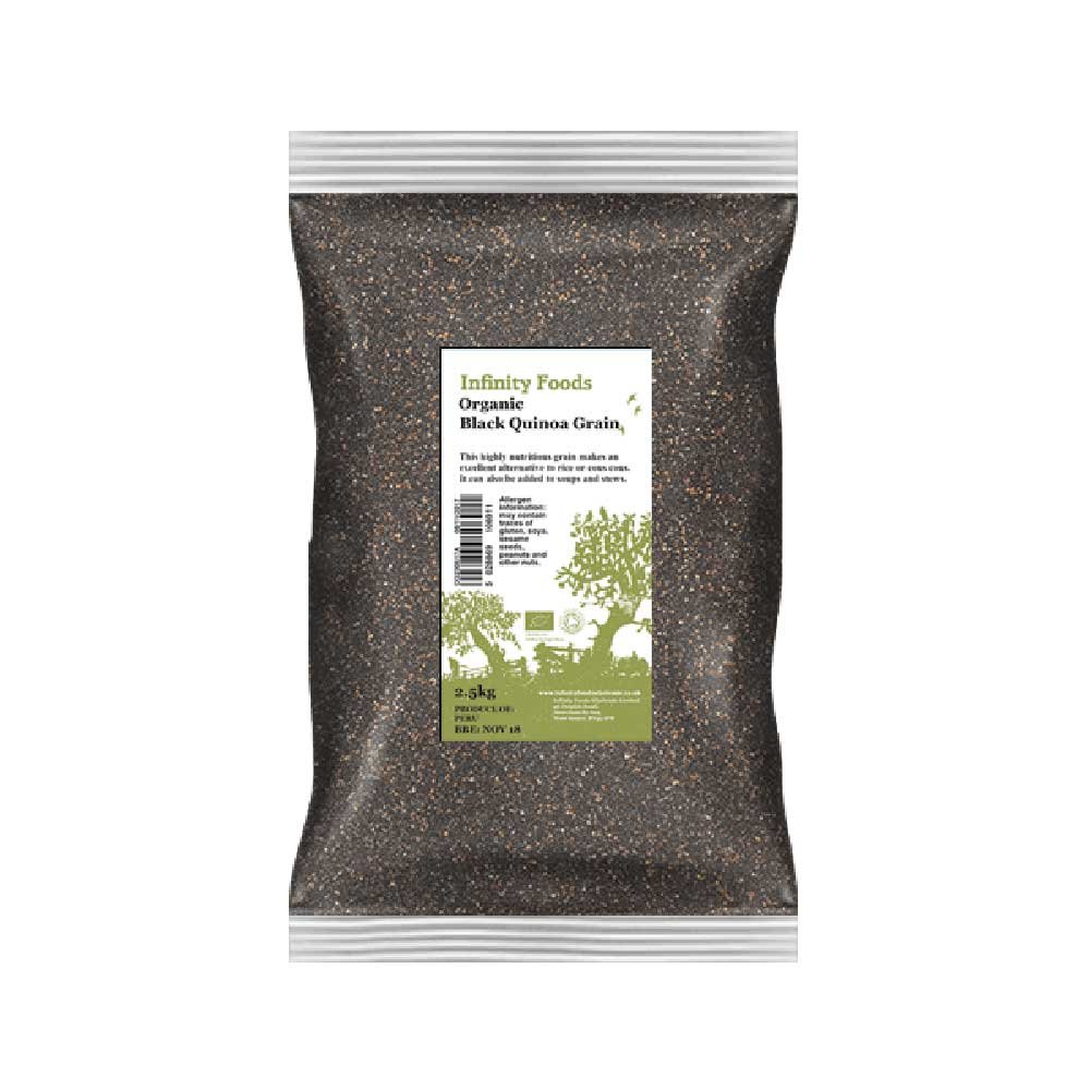 Organic Black Quinoa Grain - 2.5kg Infinity Foods 2.5kg
