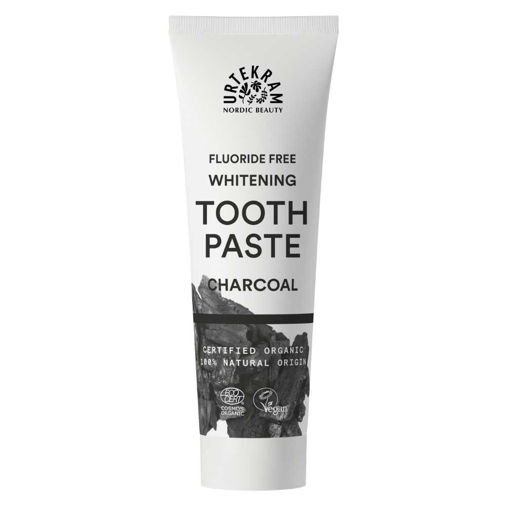 Organic Charcoal Toothpaste - Whitening Urtekram 75ml