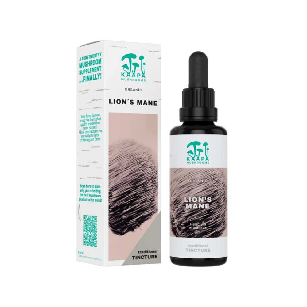 Organic Lion's Mane Mushroom Cognitive Function Elixir - alcohol free Kaapa Mushrooms 50ml