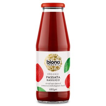 Organic Passata with Basil Biona 12x680g Organic Passata with Basil Biona 12x680g