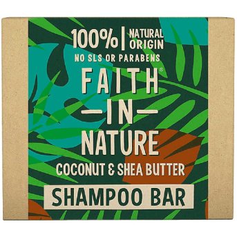 Coconut & Shea Butter Shampoo Bar Faith in Nature 6x85g Coconut & Shea Butter Shampoo Bar Faith in Nature 6x85g