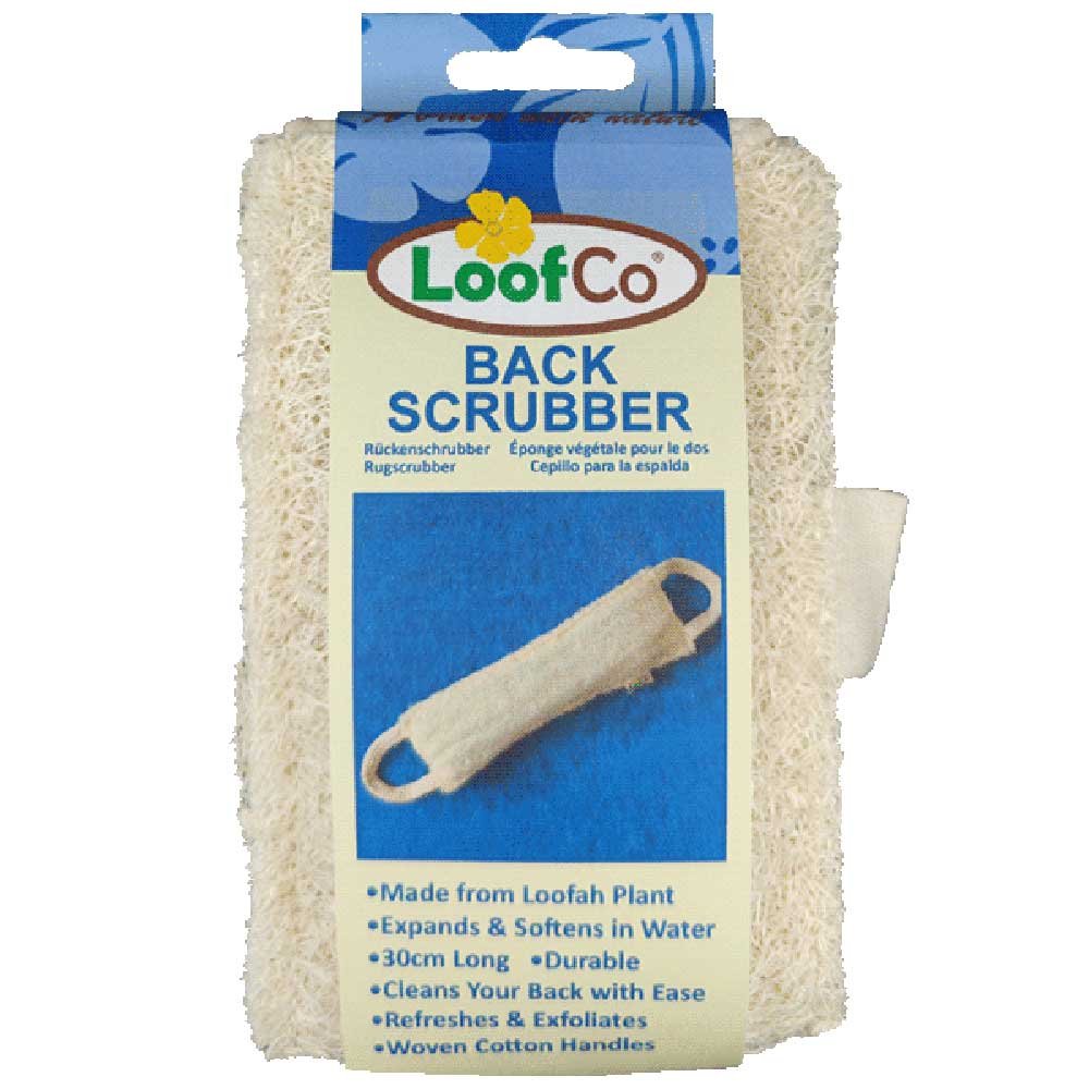 Back Scrubber 30cm loofah with cotton handles LoofCo 34g Back Scrubber 30cm loofah with cotton handles LoofCo 34g