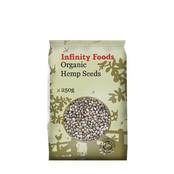 Organic Hemp Seeds - whole Infinity Foods 250g Organic Hemp Seeds - whole Infinity Foods 250g