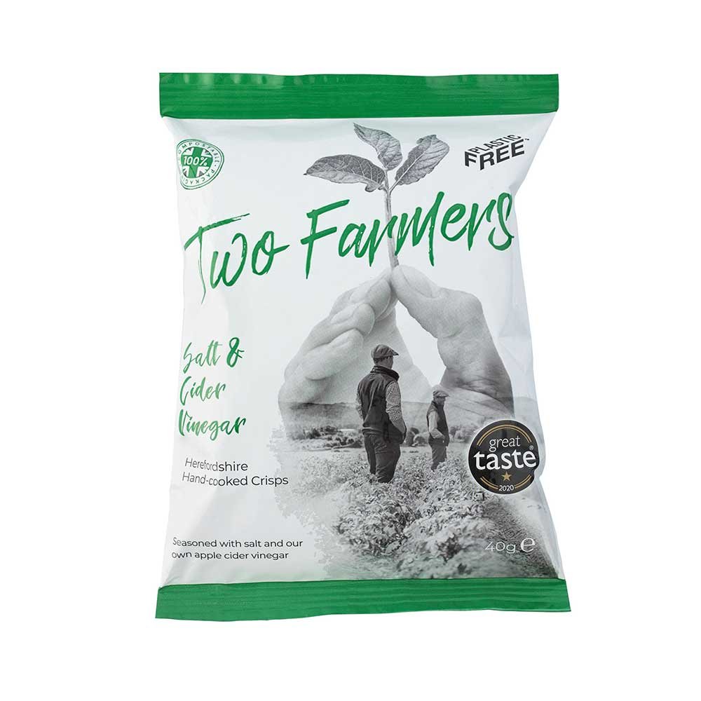 Salt & Cider Vinegar Crisps Two Farmers 40g Salt & Cider Vinegar Crisps Two Farmers 40g