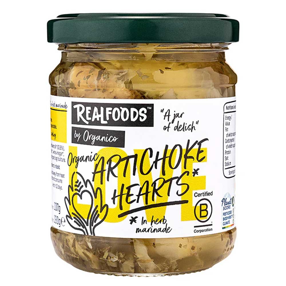 Organic Artichoke Hearts in sunflower oil Realfoods by Organ Organic Artichoke Hearts in sunflower oil Realfoods by Organ