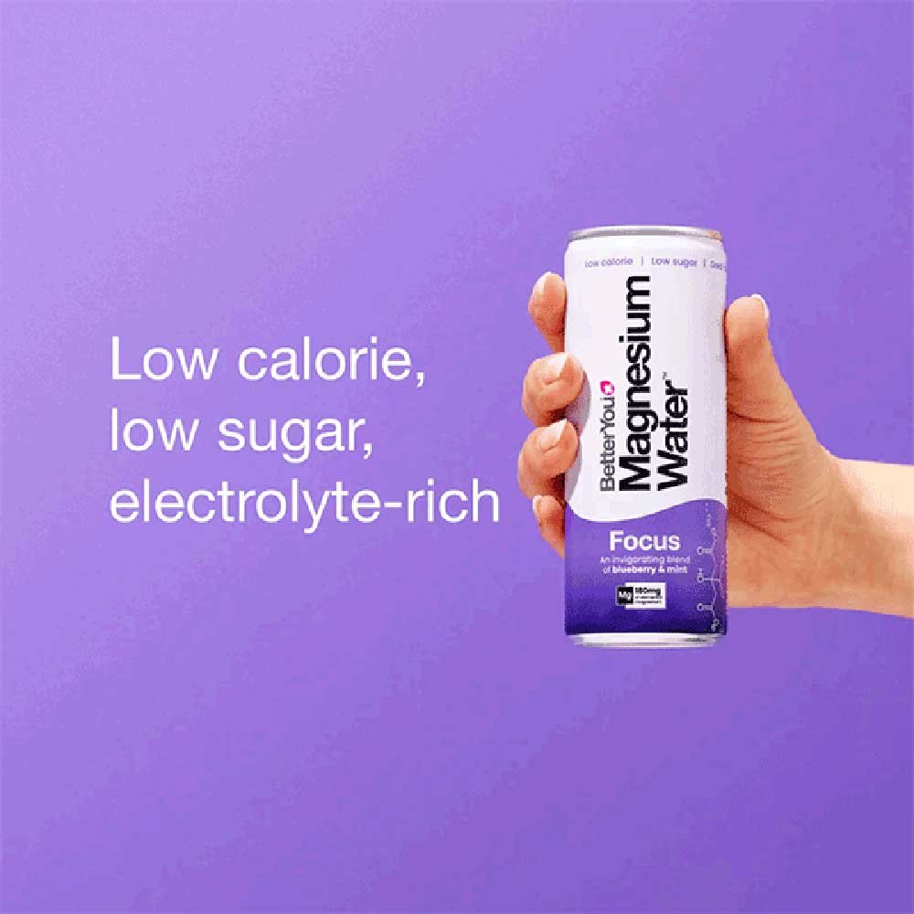 Magnesium Water Focus - blueberry & mint BetterYou 250ml