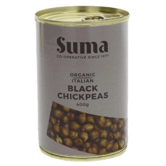 Organic Black Chickpeas Suma 400g Organic Black Chickpeas Suma 400g