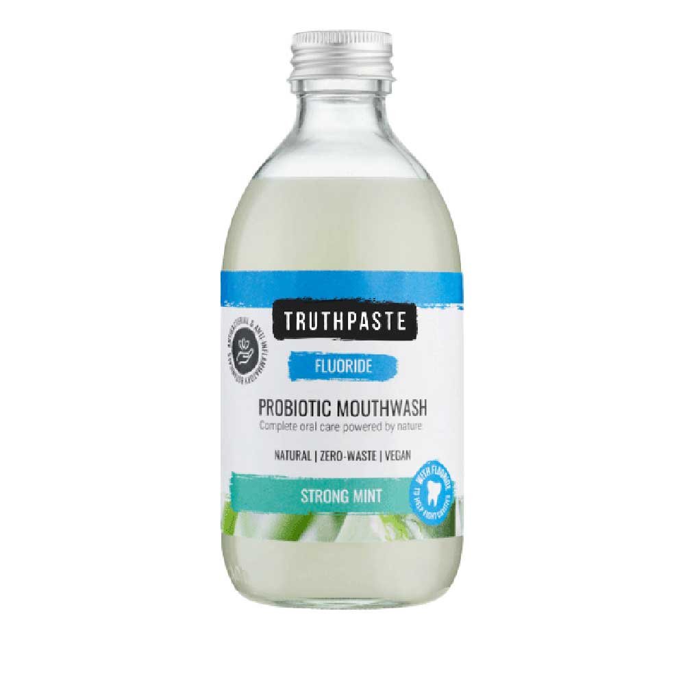 Fluoride Strong Mint Probiotic Mouthwash Truthpaste 300ml
