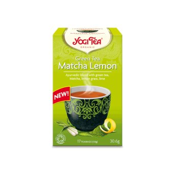 Organic Green Matcha Lemon Tea Yogi Tea 17bgs