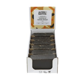 Coffee & Cedarwood Glycerine Soap Alter-Native by Suma 90g Coffee & Cedarwood Glycerine Soap Alter-Native by Suma 90g