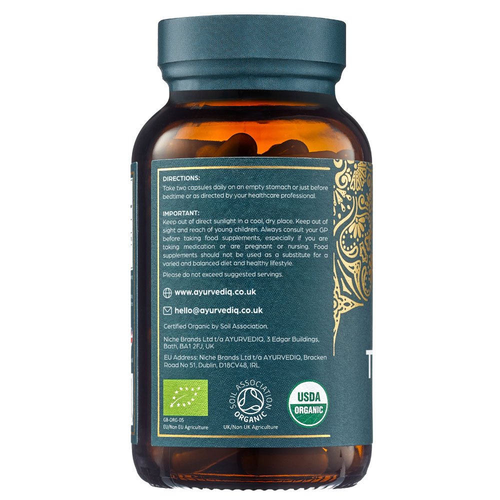Organic Triphala - 120 capsules Ayurvediq 1jar