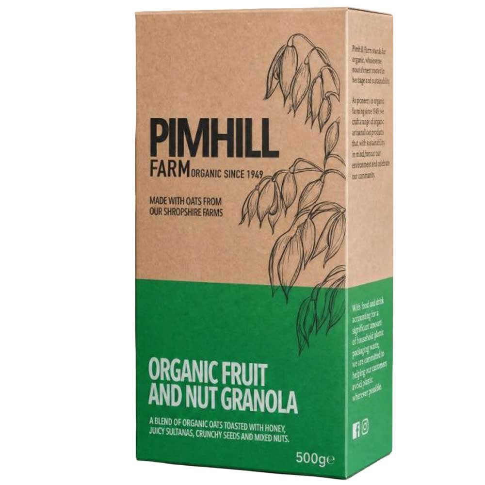 Organic Fruit & Nut Granola Pimhill 6x500g Organic Fruit & Nut Granola Pimhill 6x500g