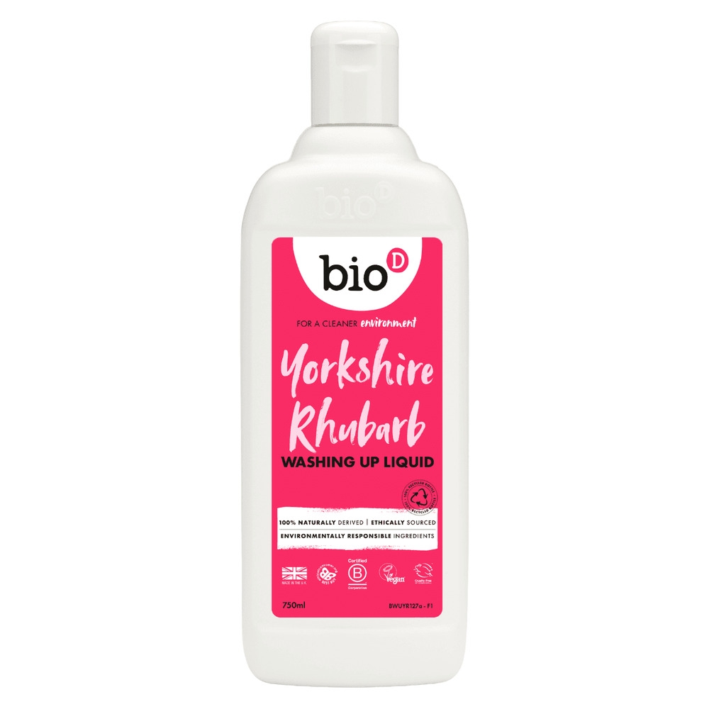 Rhubarb Washing Up Liquid Bio-D 12x750ml Rhubarb Washing Up Liquid Bio-D 12x750ml