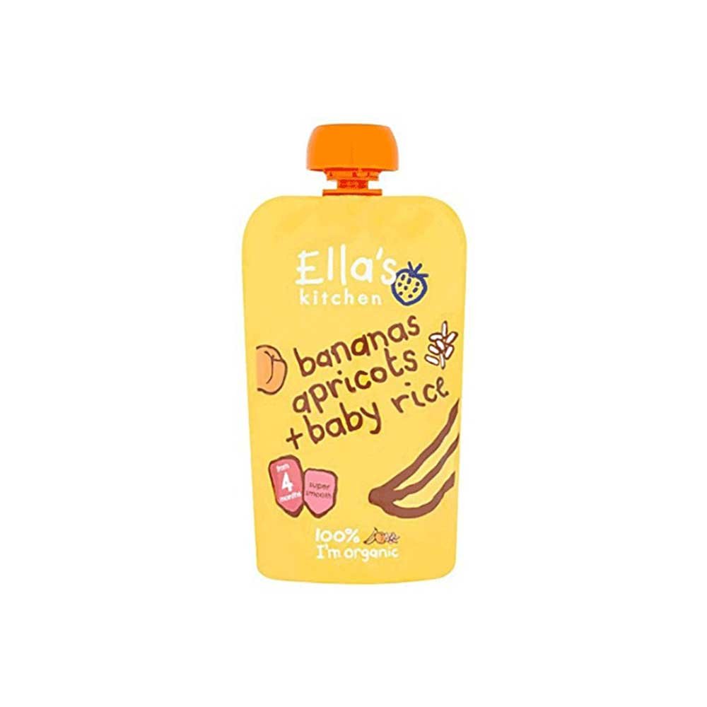 Organic Baby Rice Banana & Apricot Ella's Kitchen 120g
