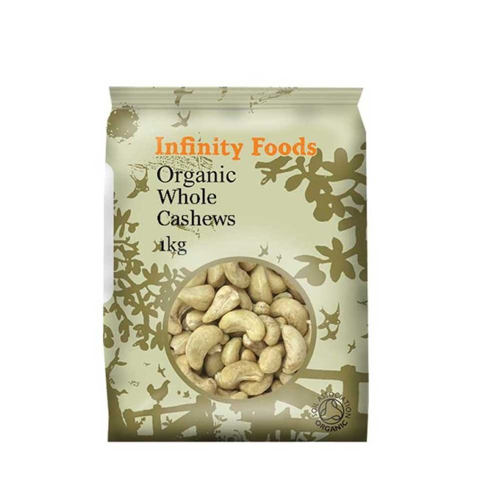 Organic Cashews Whole Infinity Foods 6x1kg