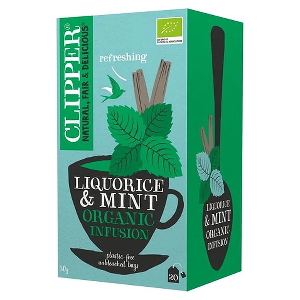 Organic Liquorice & Mint Infusion Clipper 4x20bags Organic Liquorice & Mint Infusion Clipper 4x20bags
