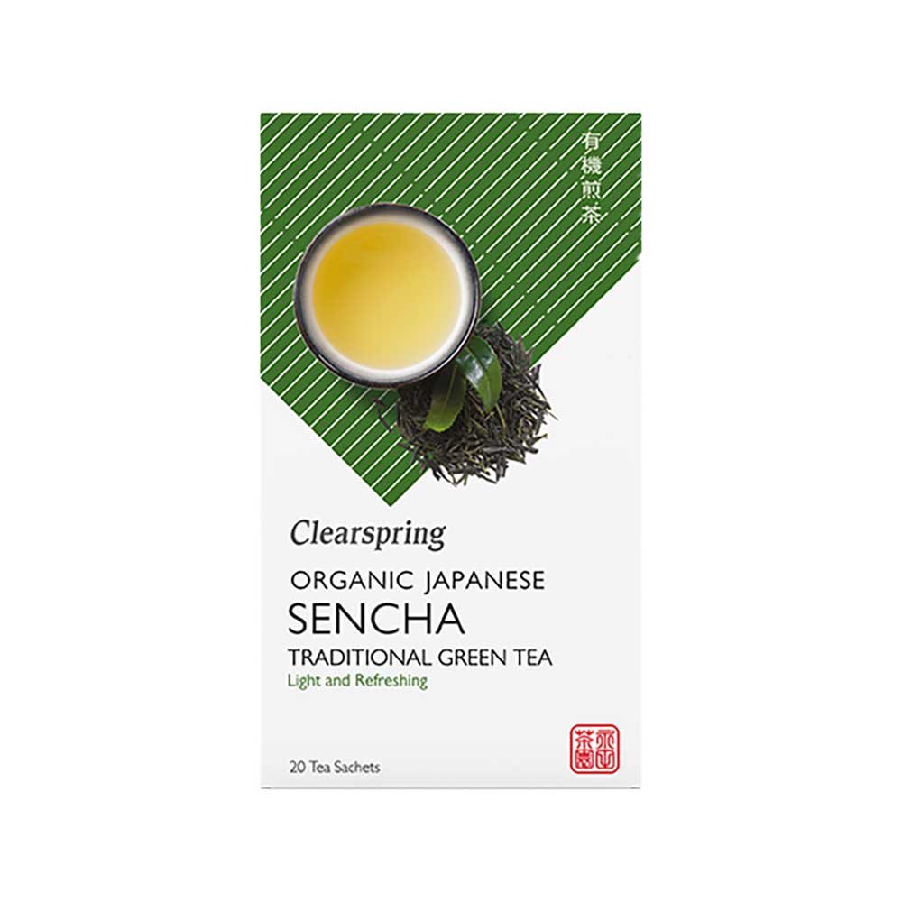 Organic Sencha Green Tea Bags - boxed Clearspring 20bgs