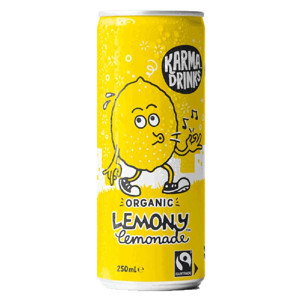 Organic Lemony Lemonade - can Karma Drinks 250ml Organic Lemony Lemonade - can Karma Drinks 250ml