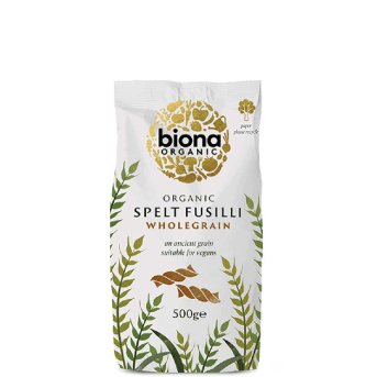 Organic Spelt Fusilli - wholemeal Biona 10x500g Organic Spelt Fusilli - wholemeal Biona 10x500g