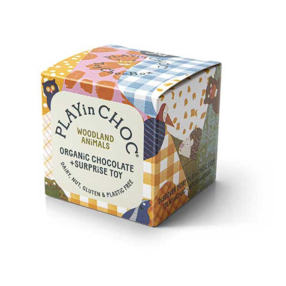 Organic Woodland Animals 3d puzzle toy with chocolate PLAYin Organic Woodland Animals 3d puzzle toy with chocolate PLAYin