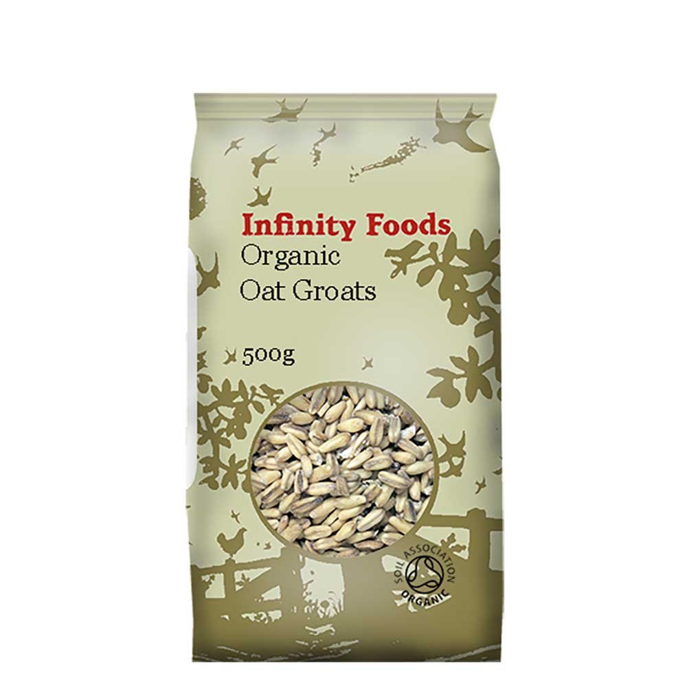 Organic Oat Groats Infinity Foods 500g Organic Oat Groats Infinity Foods 500g