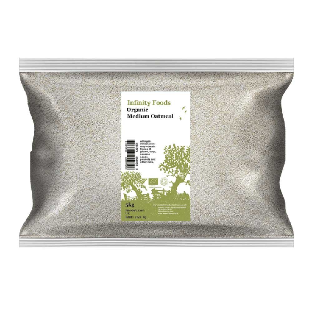 Organic Oatmeal - Medium Infinity Foods 5kg Organic Oatmeal - Medium Infinity Foods 5kg