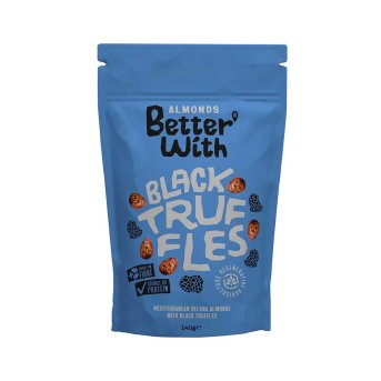 Black Truffle Almonds - pouch Better With 8x140g Black Truffle Almonds - pouch Better With 8x140g