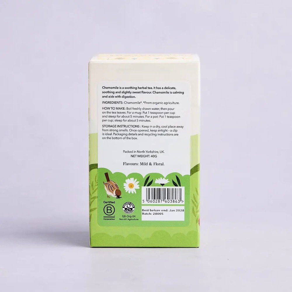 Organic Chamomile Steenbergs 4x40g