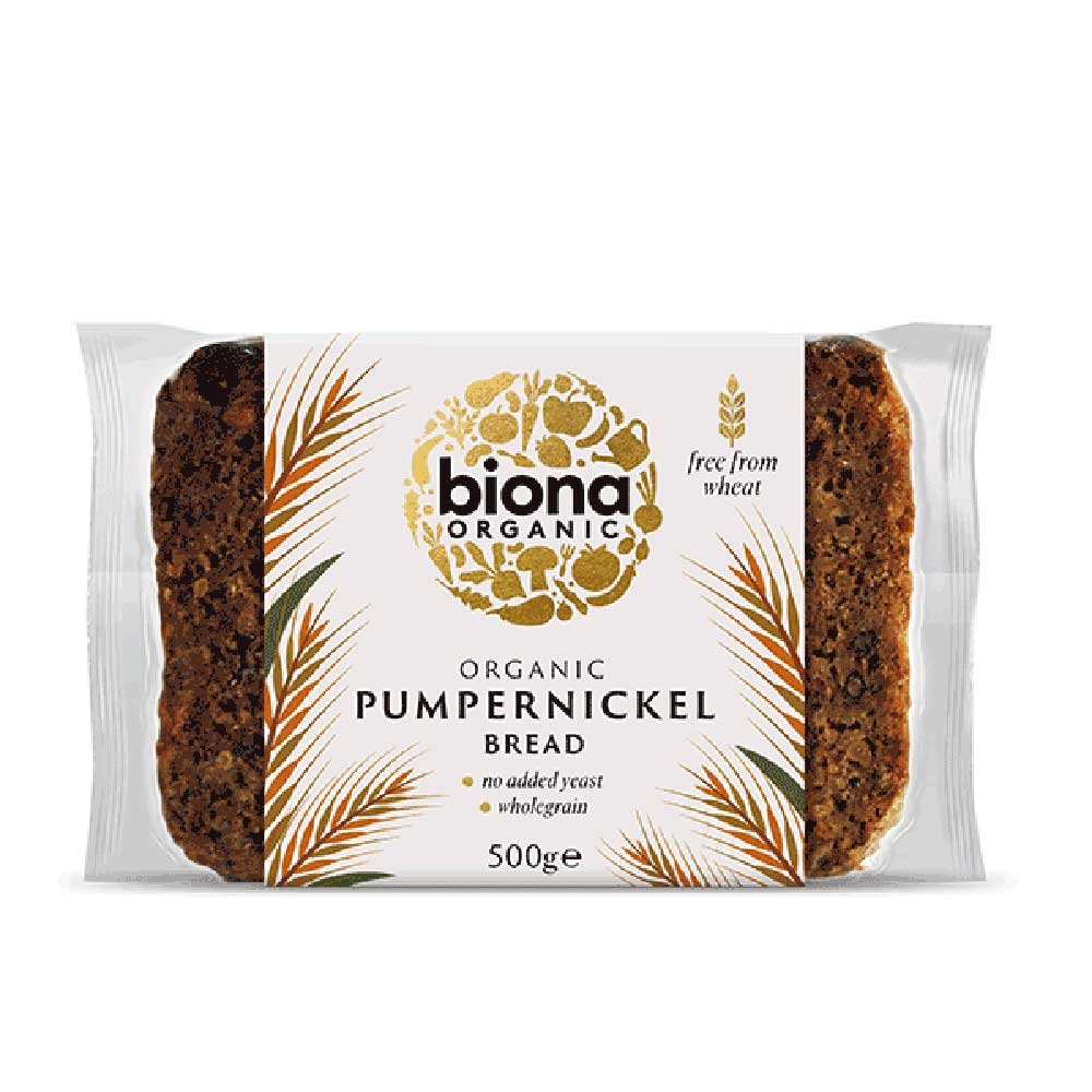 Organic Pumpernickel Bread Biona 500g