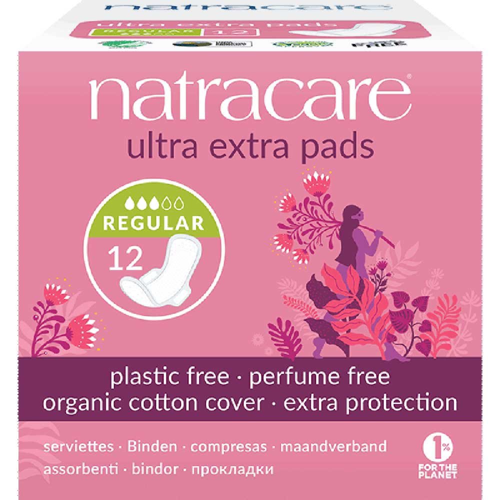 Ultra Extra Pads - Normal Natracare 12 Ultra Extra Pads - Normal Natracare 12