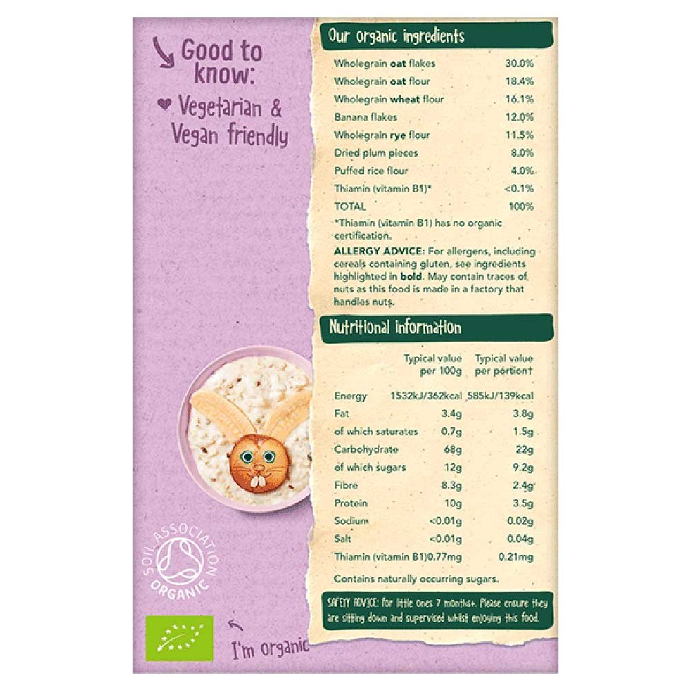 Organic Banana & Plum Porridge Organix 200g