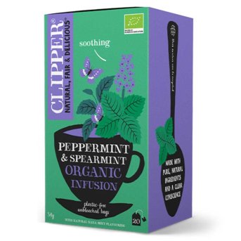 Organic Peppermint & Spearmint Infusion Clipper 20bgs Organic Peppermint & Spearmint Infusion Clipper 20bgs