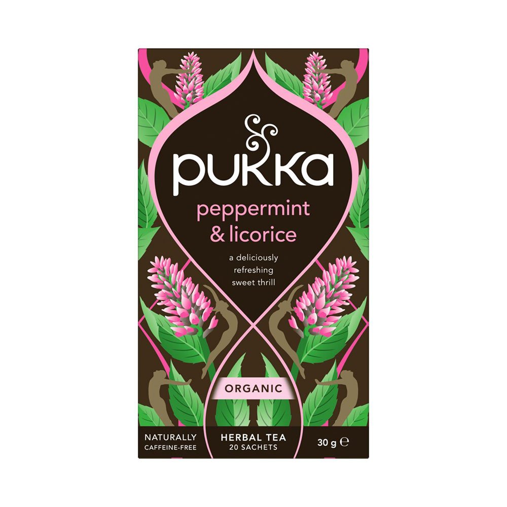 Organic Peppermint & Licorice Pukka 20bgs Organic Peppermint & Licorice Pukka 20bgs