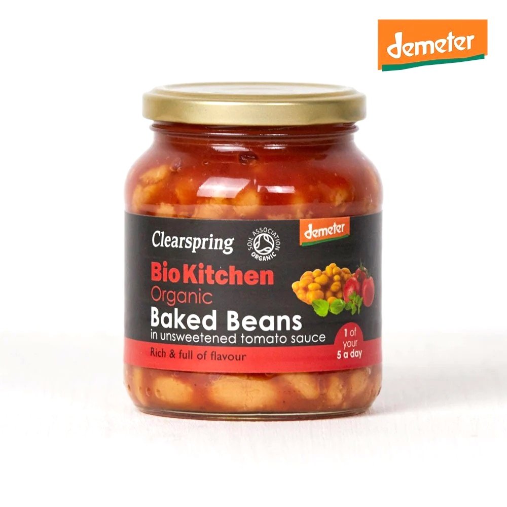 Baked Beans (Demeter) - unsweetened Clearspring 6x350g Baked Beans (Demeter) - unsweetened Clearspring 6x350g