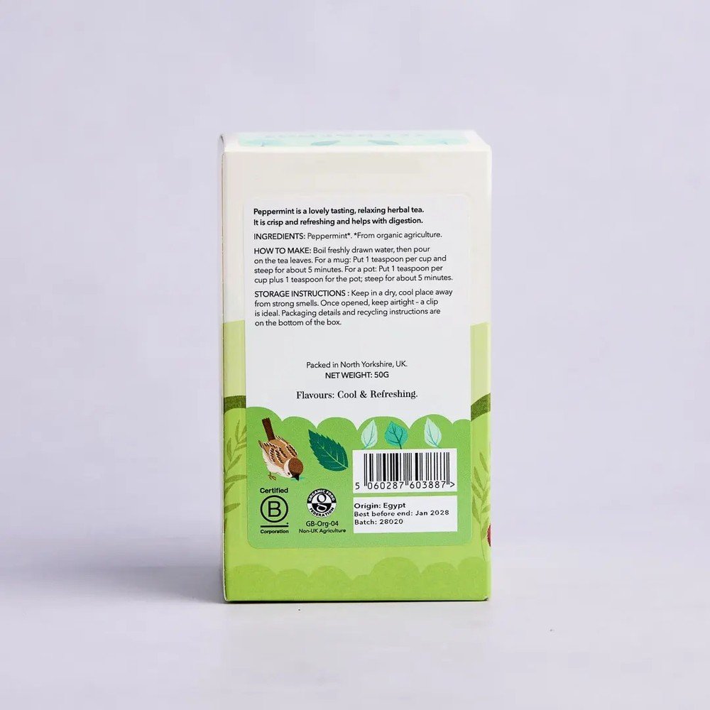 Organic Peppermint Steenbergs 4x50g Organic Peppermint Steenbergs 4x50g