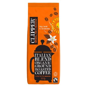 Organic Italian Style Coffee R&G Clipper 227g