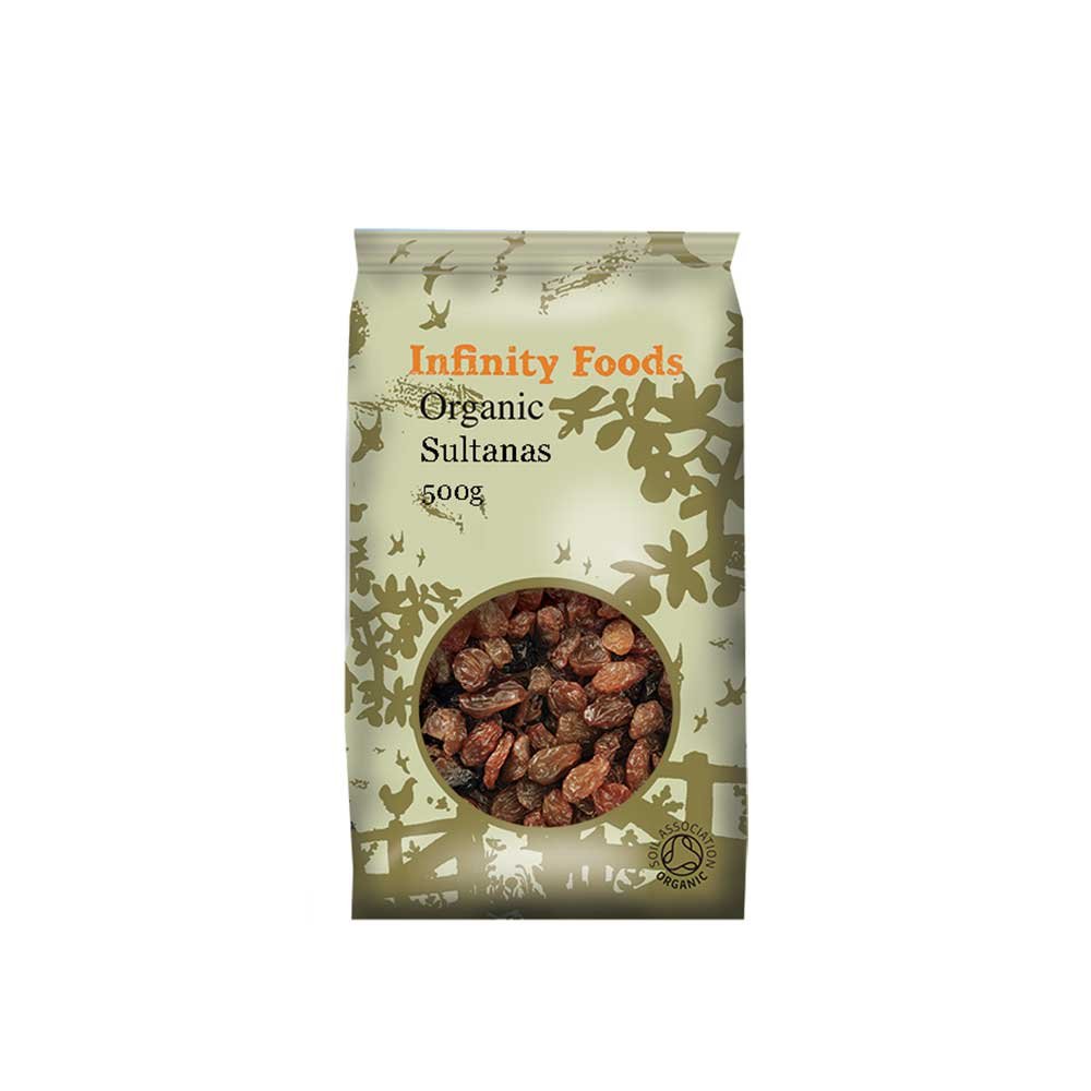 Organic Sultanas Infinity Foods 500g Organic Sultanas Infinity Foods 500g