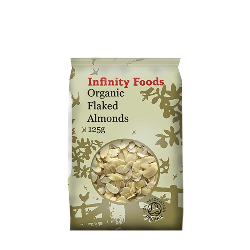 Organic Flaked Almonds Infinity Foods 125g Organic Flaked Almonds Infinity Foods 125g