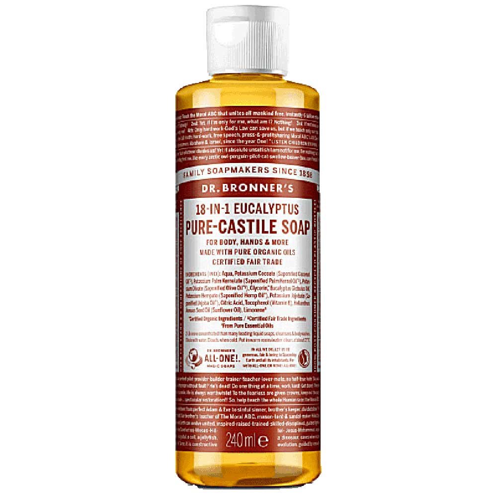 Organic Eucalyptus Liquid Soap (1/4 case) Dr. Bronner 236ml