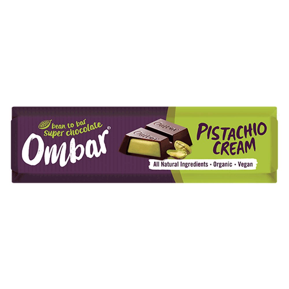 Organic Pistachio Cream Filled Chocolate bar Ombar 42g Organic Pistachio Cream Filled Chocolate bar Ombar 42g