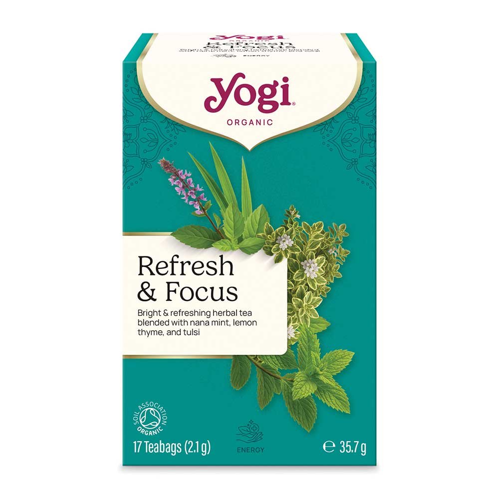 Organic Refresh & Focus Tea Yogi 6x17bags