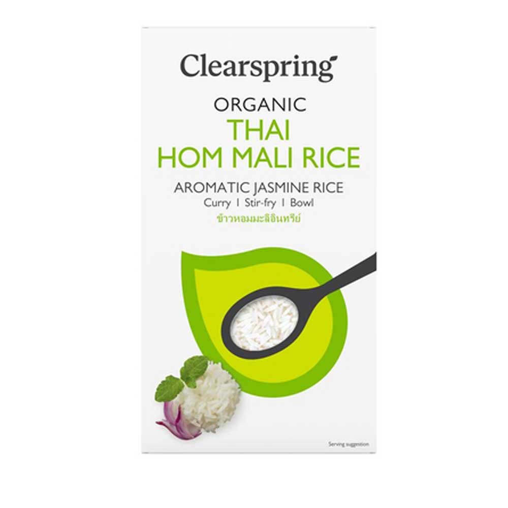 Organic Thai Hom Mali - Aromatic Jasmine Rice Clearspring 6x500g Organic Thai Hom Mali - Aromatic Jasmine Rice Clearspring 6x500g