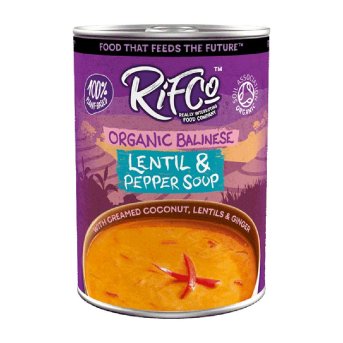 Organic Balinese Lentil & Red Pepper Soup RIFCo 400g Organic Balinese Lentil & Red Pepper Soup RIFCo 400g