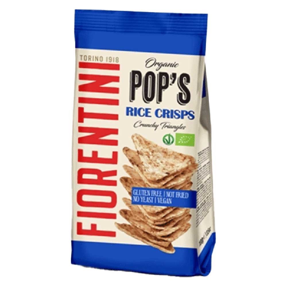 Organic Pop's Rice Crisps - Crunchy Triangles Fiorentini 100